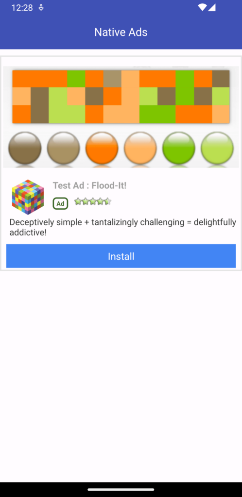 Admob Native Ads, Flutter App