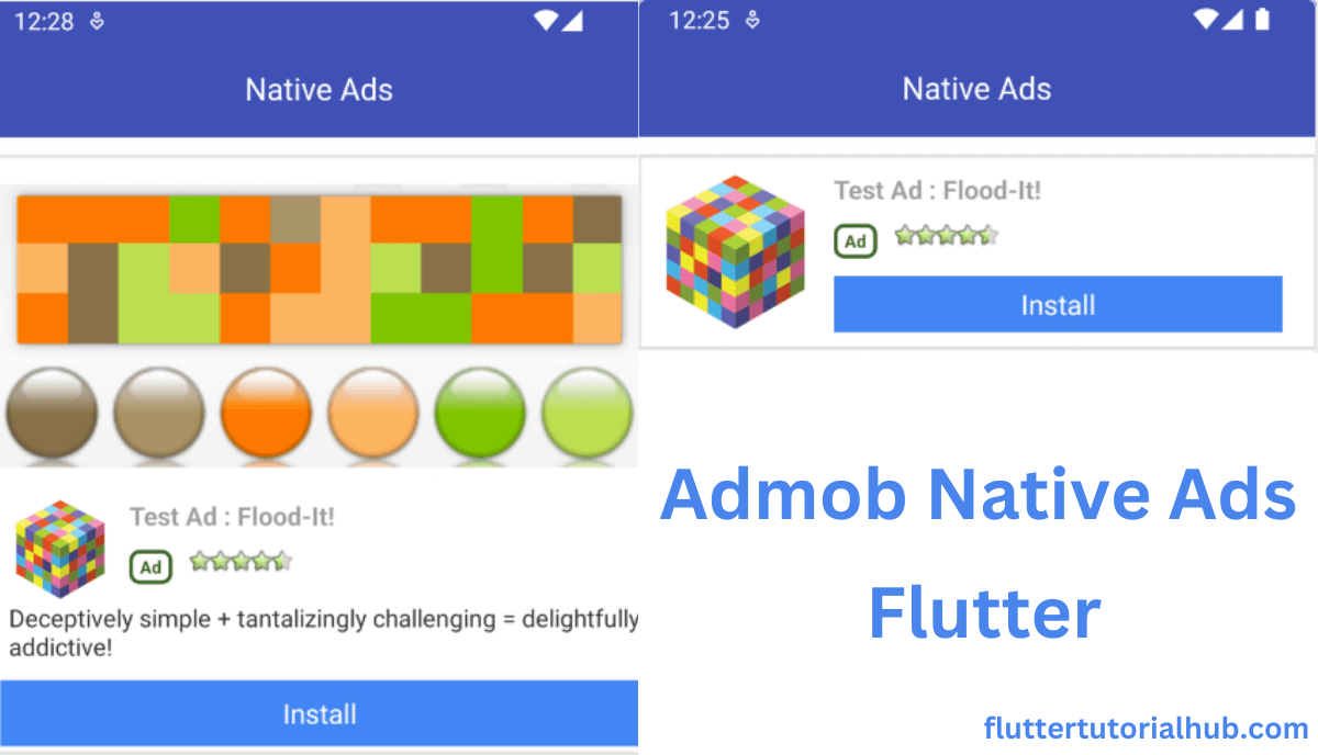 google native ads, admob native ads, native advertising, native ads platforms, native ads flutter