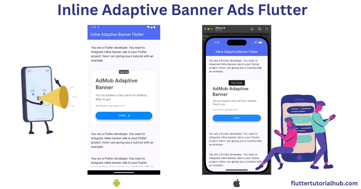 inline adaptive banner flutter, inline banner ads in flutter, Inline banner ads in flutter example, flutter inline banner ads, Flutter inline banner ads tutorial, Flutter inline banner ads github